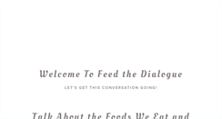 Desktop Screenshot of feedthedialoguenc.com